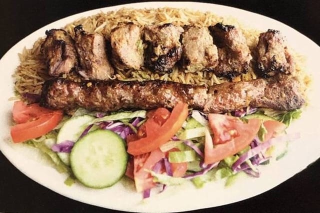 6. Lamb Tikka & Beef Kofta Kebab.