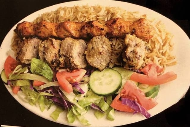 10. Chicken Kofta & Lamb Tikka Kebab.